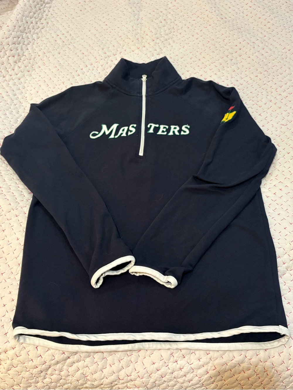 ⛳️⛳️ Vintage Women’s Y2K MASTERS GOLF 🏌️🏌️⛳️
Quarter-Zip Long Sleeve Shirt Large